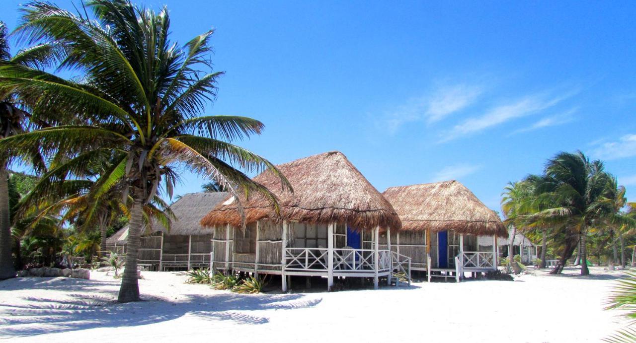 Cabanas Ecoturisticas Costa Maya Mahahual Esterno foto