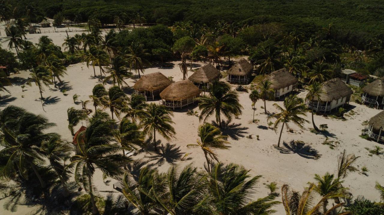 Cabanas Ecoturisticas Costa Maya Mahahual Esterno foto