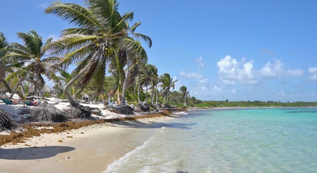 Cabanas Ecoturisticas Costa Maya Mahahual Esterno foto