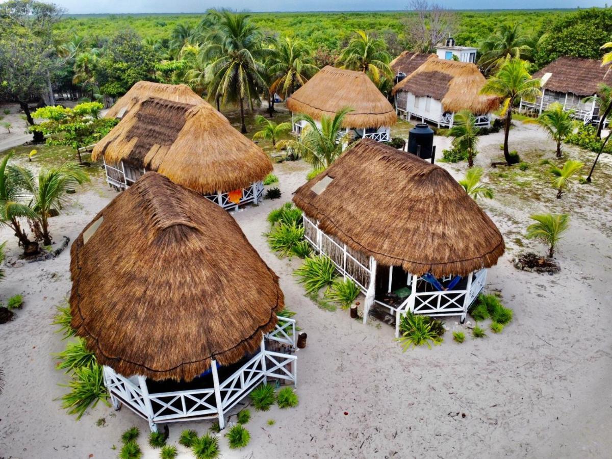 Cabanas Ecoturisticas Costa Maya Mahahual Esterno foto